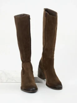 Damen Konstantin Starke – Kniestiefel aus Veloursleder