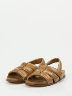 Damen Konstantin Starke – Komfort-Sandalen aus Lammleder cognac