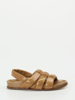 Damen Konstantin Starke – Komfort-Sandalen aus Lammleder cognac