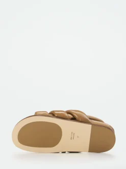 Damen Konstantin Starke – Komfort-Sandalen aus Lammleder cognac