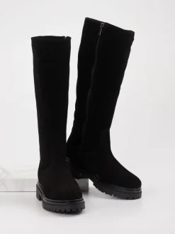 Damen Konstantin Starke – Langschaftstiefel aus Veloursleder