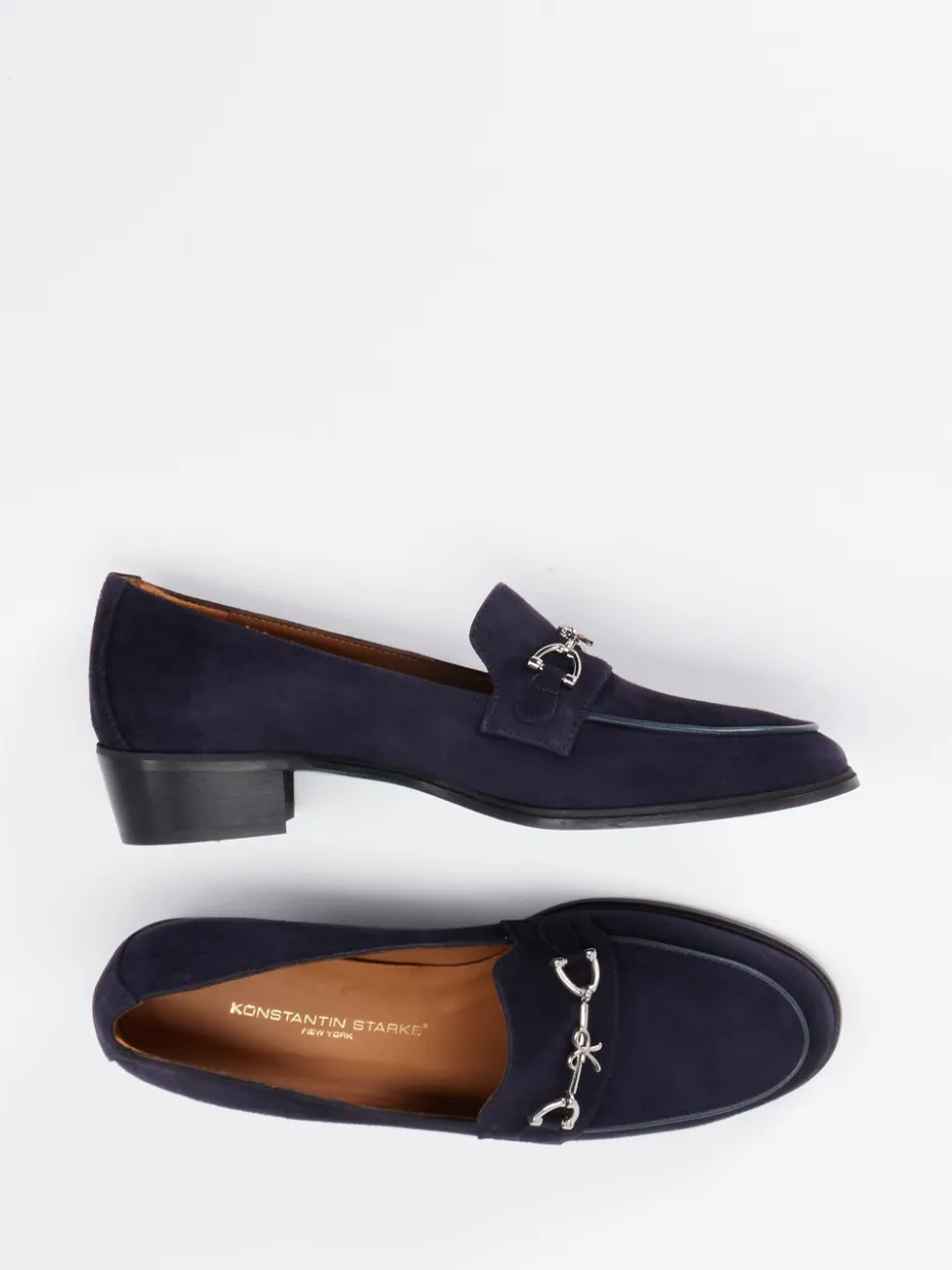 – Loafer aus Veloursleder Dunkel*Konstantin Starke Online