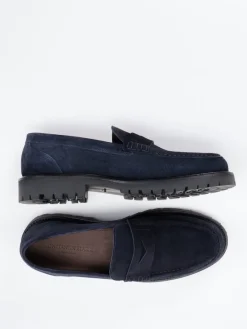 Herren Konstantin Starke – Loafer aus Veloursleder dunkel