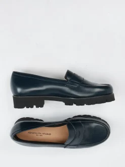 – Loafer aus glänzendem Lammleder Dunkel*Konstantin Starke Discount