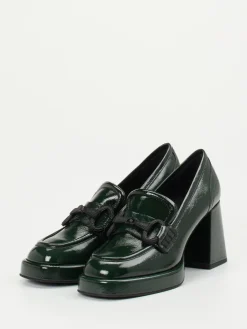 Damen Konstantin Starke – Loafer aus Lackleder Tannen