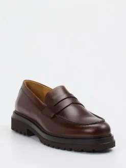 Herren Konstantin Starke – Loafer aus Fettleder Dunkel