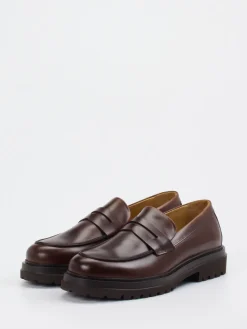 Herren Konstantin Starke – Loafer aus Fettleder Dunkel