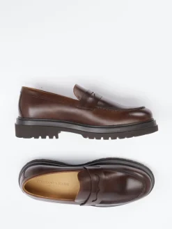 Herren Konstantin Starke – Loafer aus Fettleder Dunkel