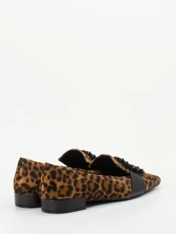 – Loafer aus Ponyfell mit Leopardprint*Konstantin Starke Discount