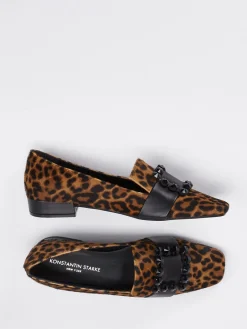– Loafer aus Ponyfell mit Leopardprint*Konstantin Starke Discount