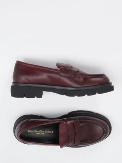 Damen Konstantin Starke – Loafer aus Kalbleder Bordeaux