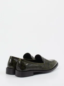 Damen Konstantin Starke – Loafer aus Lackleder mit Schlangenprägung