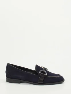 Damen Konstantin Starke – Loafer aus Veloursleder Dunkel