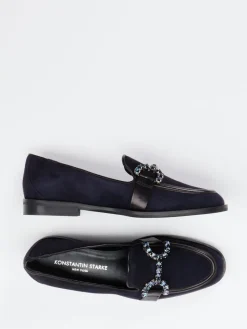 Damen Konstantin Starke – Loafer aus Veloursleder Dunkel