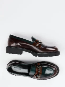 Damen Konstantin Starke – Loafer aus Hochglanzleder Bicolor