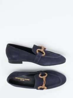 Damen Konstantin Starke – Loafer aus Veloursleder Dunkel