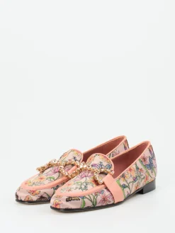 Damen Konstantin Starke – Loafer aus glänzendem Textil Rosé