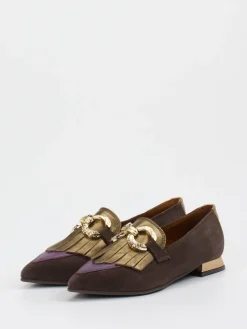 – Loafer aus Velours- und Metallic-Leder*Konstantin Starke