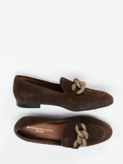 – Loafer aus Veloursleder Dunkel*Konstantin Starke Discount