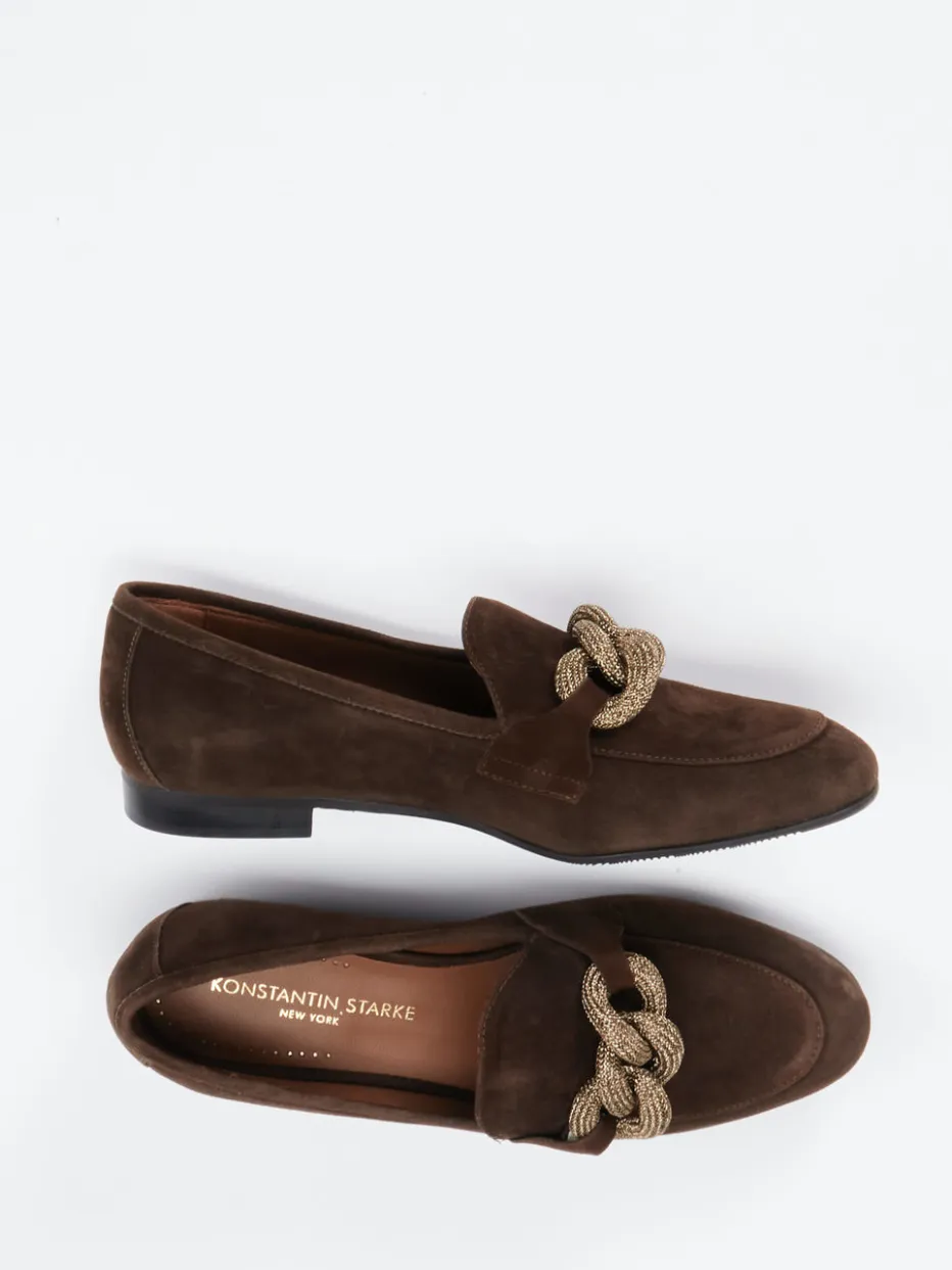 – Loafer aus Veloursleder Dunkel*Konstantin Starke Discount