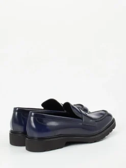 Damen Konstantin Starke – Loafer aus Hochglanzleder Dunkel