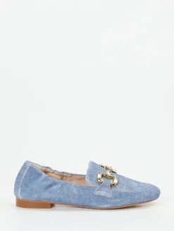 Damen Konstantin Starke – Loafer aus Veloursleder in Jeans