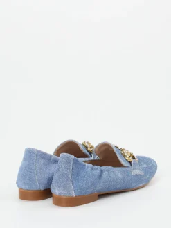 Damen Konstantin Starke – Loafer aus Veloursleder in Jeans