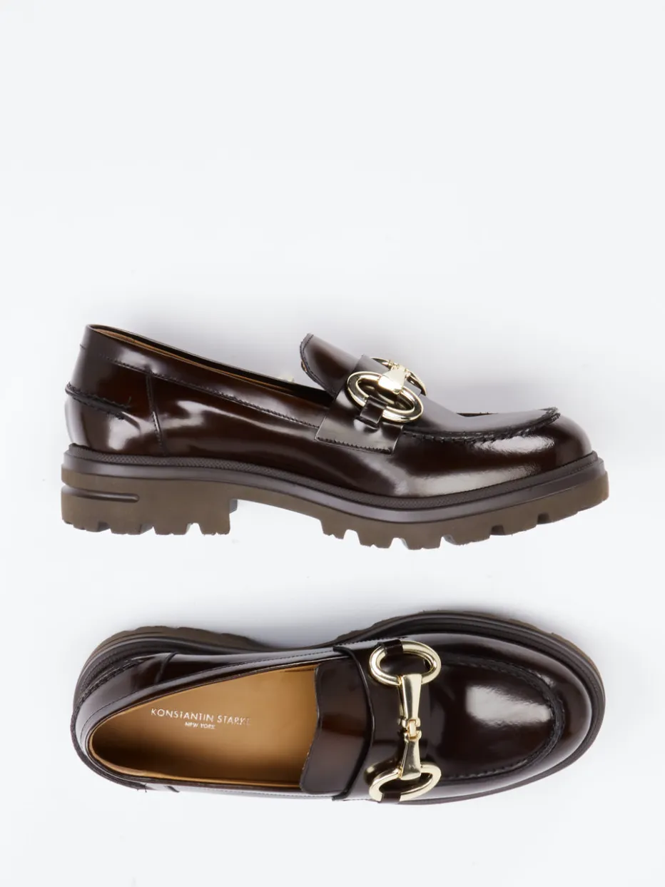 – Loafer aus Lack-Kalbleder Dunkel*Konstantin Starke Hot