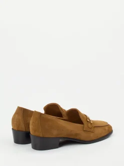 Damen Konstantin Starke – Loafer aus Veloursleder cognac
