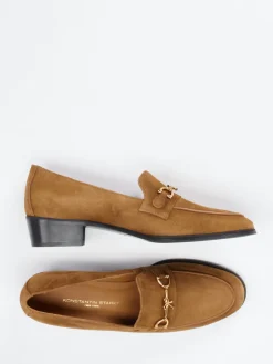 Damen Konstantin Starke – Loafer aus Veloursleder cognac