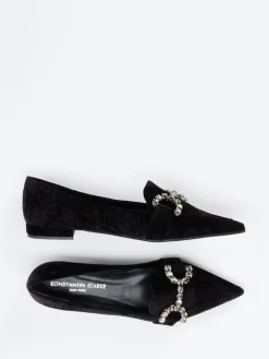 Damen Konstantin Starke – Loafer aus Samt tief