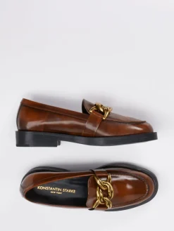 – Loafer aus Hochglanzleder Cognac*Konstantin Starke Outlet
