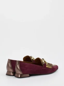 Damen Konstantin Starke – Loafer aus Veloursleder Bordeaux