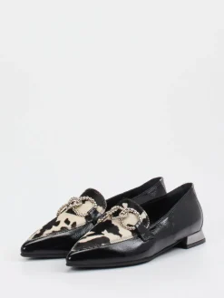 – Loafer aus Lackleder mit Animalprint*Konstantin Starke Online