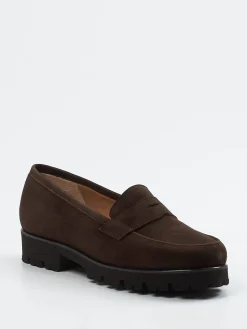 Damen Konstantin Starke – Loafer aus Veloursleder Dunkel