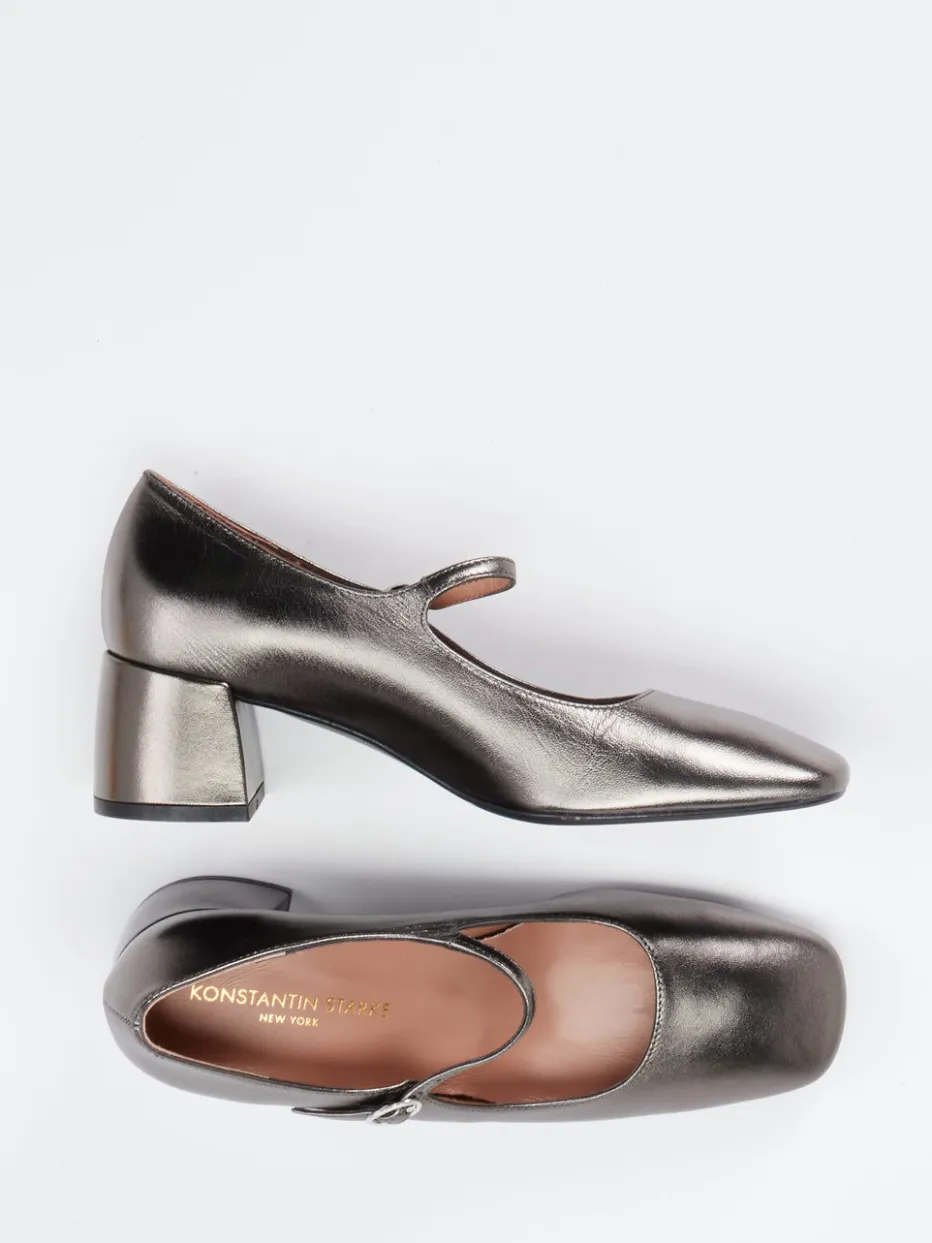 Damen Konstantin Starke – Mary Jane Pumps aus Metallicleder