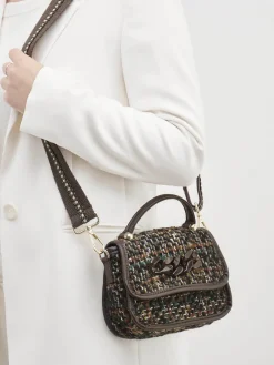 – Mini-Bag aus Textil Dunkel*Konstantin Starke