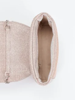 – Minitasche aus Textil in Roségold*Konstantin Starke