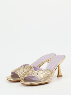 Damen Konstantin Starke – Mules aus Metallicleder