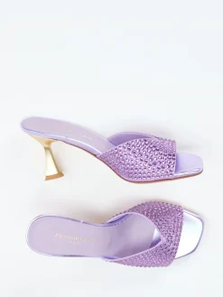 – Mules aus Metallicleder Flieder*Konstantin Starke Best