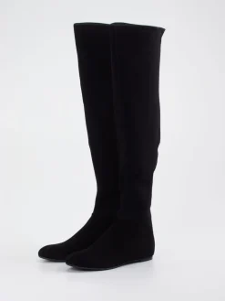 Damen Konstantin Starke – Overknees aus Stretch-Veloursleder