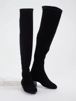 Damen Konstantin Starke – Overknees aus Stretch-Veloursleder