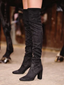 – Overknee-Stiefel aus Stretch in*Konstantin Starke New