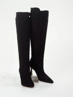 – Overknee-Stiefel aus Veloursleder*Konstantin Starke