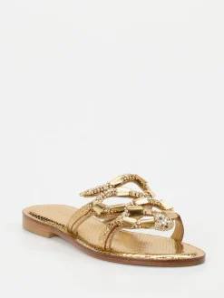 Damen Konstantin Starke – Pantolette aus Metallicleder