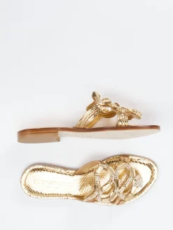 Damen Konstantin Starke – Pantolette aus Metallicleder