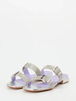 Damen Konstantin Starke – Pantolette aus Metallicleder