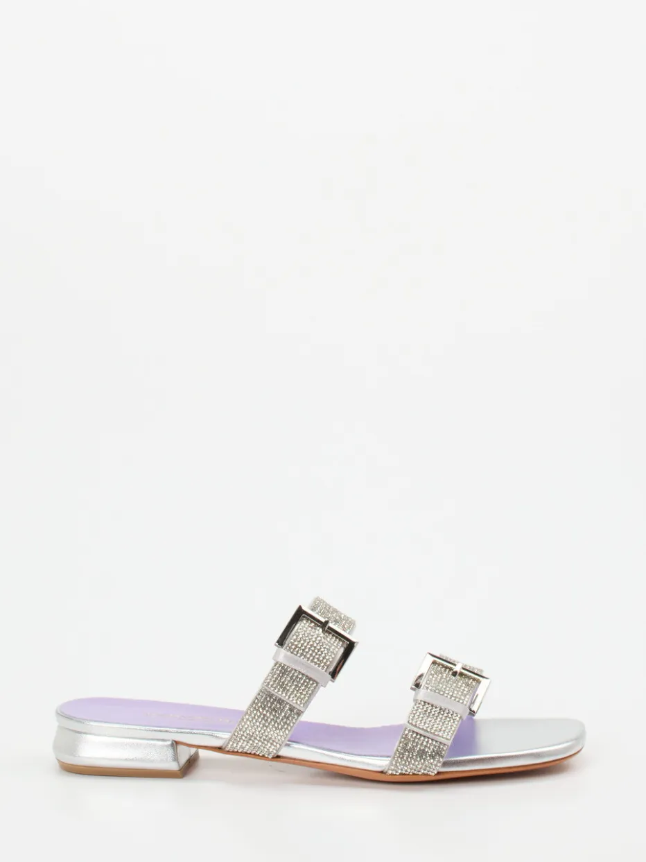 Damen Konstantin Starke – Pantolette aus Metallicleder