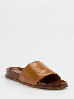 Herren Konstantin Starke – Pantolette aus Lammleder cognac