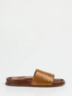 Herren Konstantin Starke – Pantolette aus Lammleder cognac
